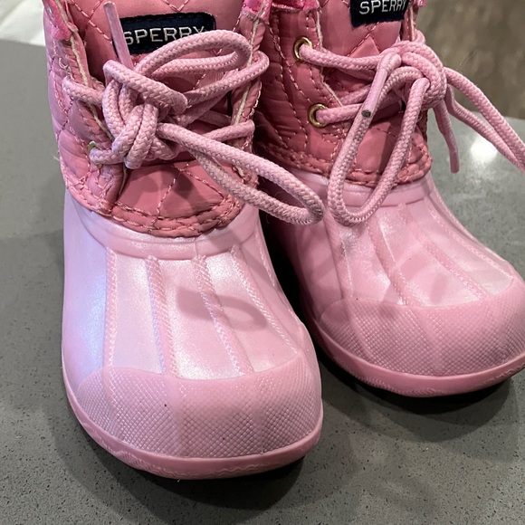 Sperry Kids Light Pink Rain Boots - Picture 9 of 9
